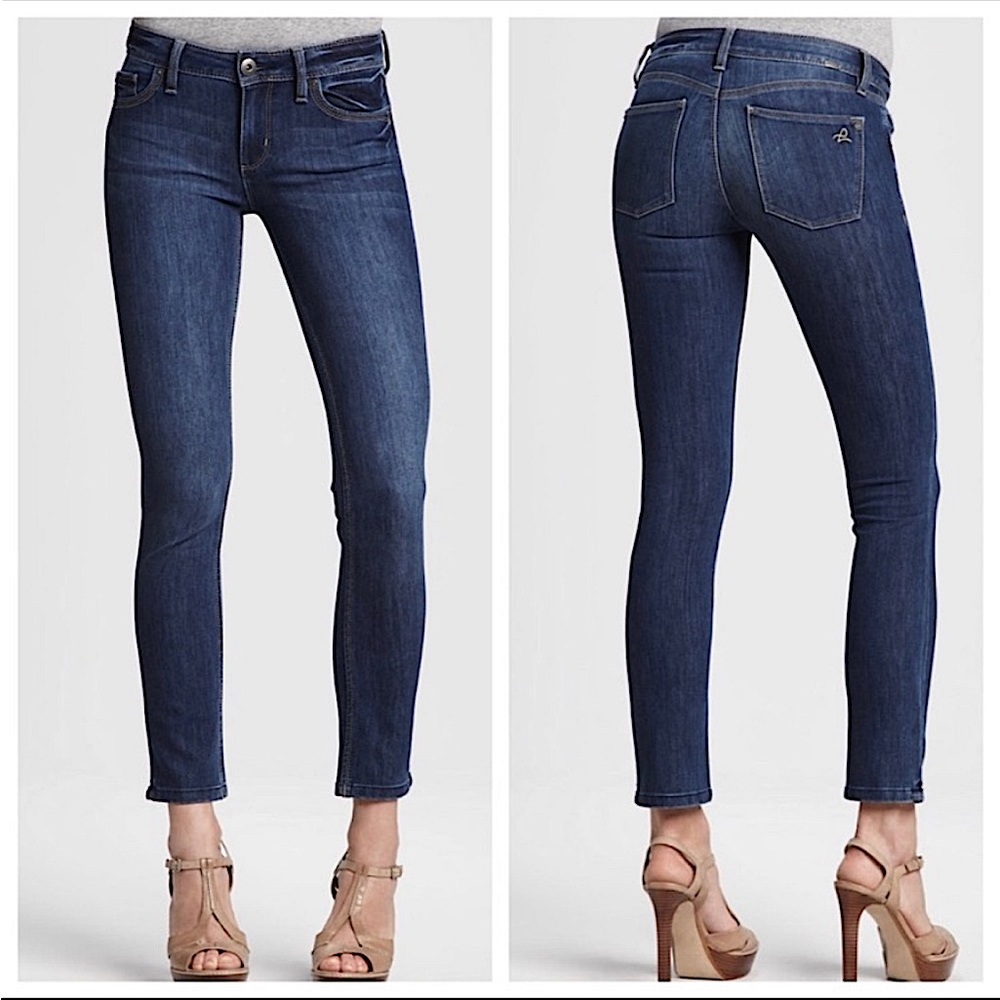 *WORN ONCE* DL1961 Angel Mid Rise Skinny Ankle Jeans in Mariner Wash